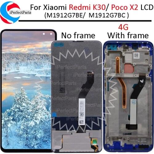For Xiaomi Redmi K30 4G 5G LCD Display Touch Screen Digitizer Assembly Replacement For Xiaomi Poco X2 LCD Display with Tools