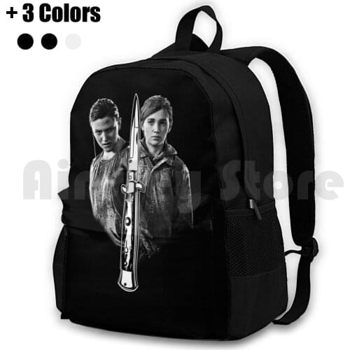 Abby And Ellie Outdoor Hiking Backpack Riding Climbing Sports Bag The Last Of Us Video Game Fan Art Last Of Us The Last Of Us