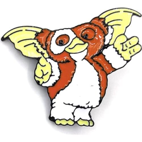 Gremlins gizmo kids men women 90s funny cartoon backpack clothes diy decoration Enamel Brooches badge collar pins gifts