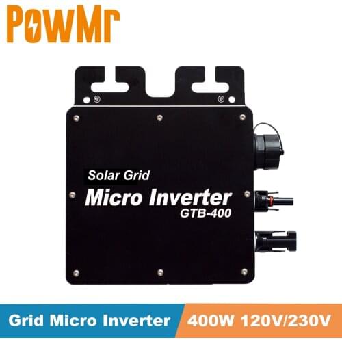 GTB-400 Grid Micro Inverter 120V 230V DC/AC Smart Micro MPPT Solar Converter 22-50V Wireless Communication with WIFI Monitoring