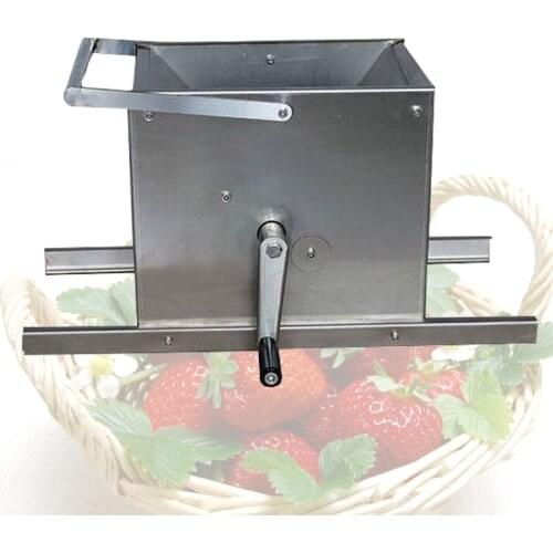 Stainless Steel Electric Grape Crusher Blueberry Mulberry Fruits Juice Press Shredder Red Wine Brewing Manual Grape Crushing