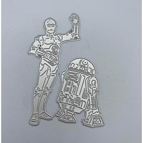 Robot and its partners Metal Cutting Dies Stencil for Scrapbooking Card Making New Embossing Die Cut Template