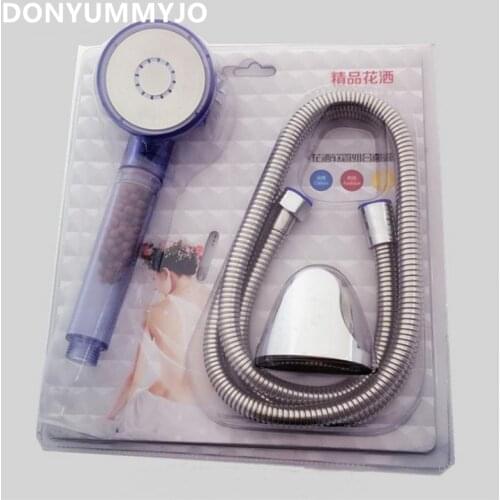 Multifunction Water Saving Pressure Boost Shower Head Chuveiro High Quality ABS Hand Hold SPA Bathroom ShowerHead Set