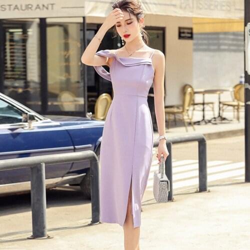 Fashion Summer Korean Vintage V-Neck Midi Party Dress Ladies Streetwear Elegant Casual Sexy Strap Holiday Beach Vacation Dress