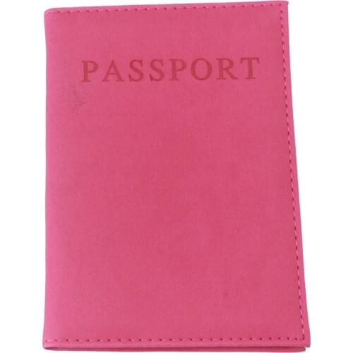 Fashion Passport Faux Leather Travel Holder Cover ID Card Bag Passport Wallet Protective Sleeve Storage Bag