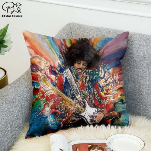 Rock singer Bob Marley/The Hillbilly Cat Hip Hop Pillow Case Polyester Decorative Pillowcases Throw Pillow Cover Square style-11