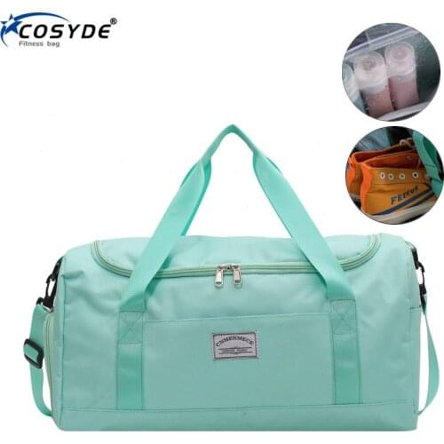 2021 New Dry Wet Separation Portable Sports Gym Bag Large Capacity Travel Yoga Swimming Bag With Shoes Storage Bag