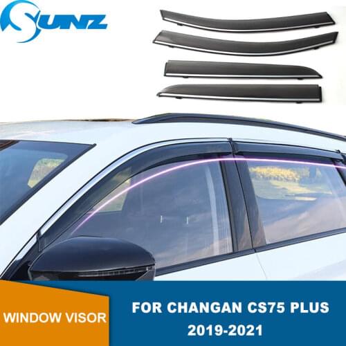 Window Visors For Changan CS75 Plus 2019 2020 2021 Side Window Wind Deflector Visor Rain Wind Guards Window Air Vent Visor SUNZ