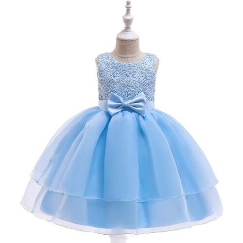 Girl Floral Princess Party Dress Girls Dress Summer Children Clothing Wedding Birthday Baby Dress Tutu 2-7 Y Baby Girl Clothes