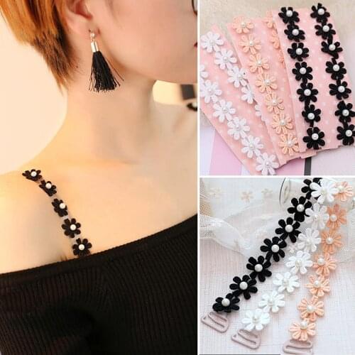 Transparent Straps For Bra Invisibility Underwear Accessories Women Flower Lace Adjust Bra Straps Shoulder Strap Lingerie Straps