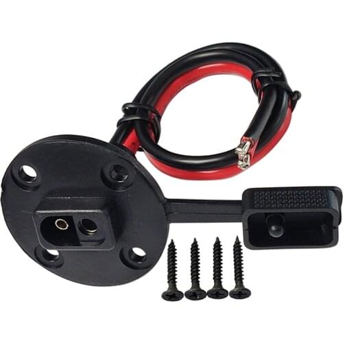 JKM 10AWG SAE Connector Cable Socket Quick Disconnect Automotive 0.6m Panel Mount Universal Flush-Mountable For CAT Small Truck