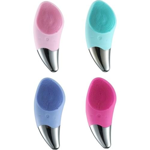 USB Charging Silicone Cleansing Instrument Electric Wash Brush Washing Artifact Pore Cleaning Facial Massage Relaxation