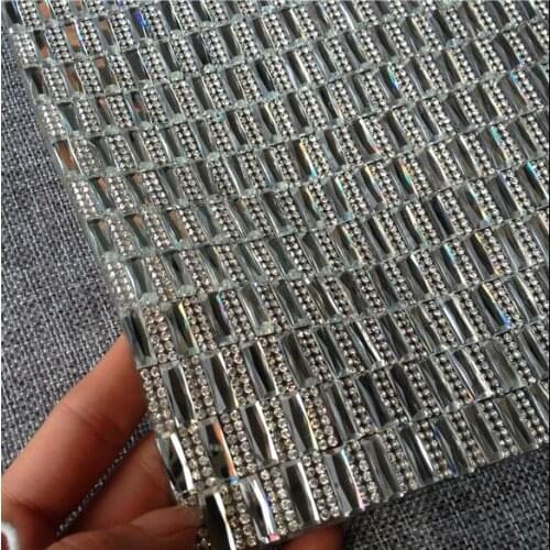 Glass Rhinestones Cover Paste DJ Dance cloth cover 24*40cm