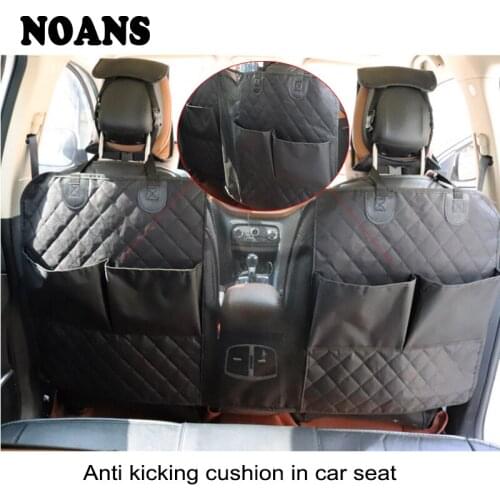NOANS Car Seat Back Organizer Bag Anti-Child-Kick Pad Anti Dirty Mat For Honda Civic 2017 Skoda Octavia a7 a5 Mazda 3 6 CX-5