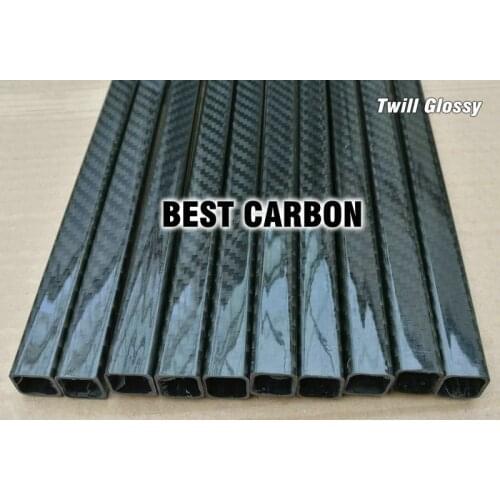 15mm x 13mm x 1000mm Square High Quality 3K Carbon Fiber Fabric Wound/Winded/Woven Tube Carbon Tail Boom