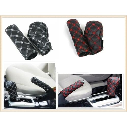 Car interior hand brake shift knob cover gear box 2 pieces / set for Honda Sports Ridgeline NeuV S660 Project D M