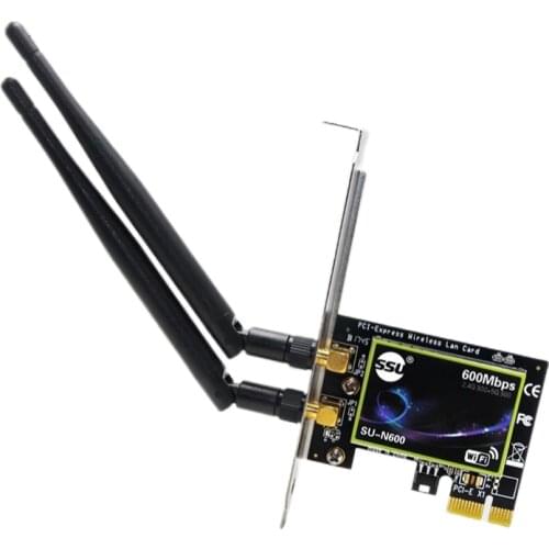 300M 2.4g/5g Support AP Launch Desktop Built-In PCI-E Internal Wireless Network Card Dual-Frequency WIFI for WIN 7 8 8.1 10