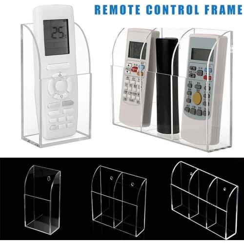 1/2/3 Case Acrylic Remote Control Holder for air conditioning suit for Office Home Hotel Wall Mounted Storage Box NDS66