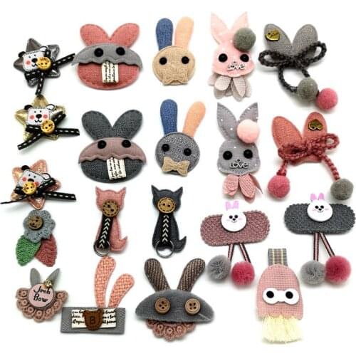 10pcs/lot MIX Clothing patches cute handmade stripes patches for clothes cartoon animal sticker pactch flores bordadas