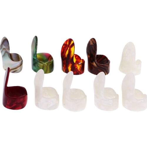 10x Thumb Finger Pick Protector Guitar Pick Set Plectrum For Electric Guitar