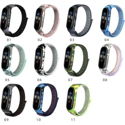 100 Pieces/set Nylon Strap for Xiao Mi Band 3 4 5 6