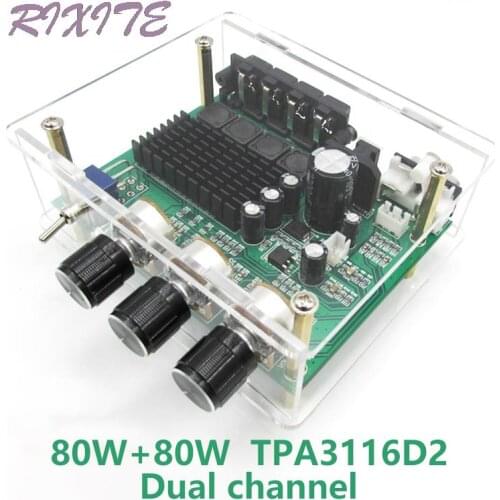 XH-M570 TPA3116D2 80W*2 Stereo 2.0 Amplifier Board RCA Digital Subwoofer Speaker Control Dropshipping