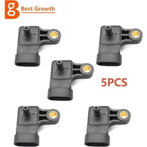 5PCS MAP Pressure SensorFor Chevrolet Daewoo Lacetti Lanos Leganza Nubiba Optra 1.4 1.6 1.8 2.0 96276354 25184080 Y039