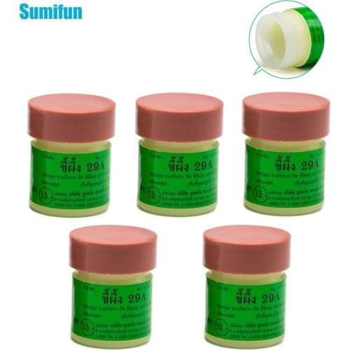 5pcs Thailand 29A Ointment Dermatitis Psoriasis Eczma Pruritus Cream Natural Medical Plaster Skin Care D1889