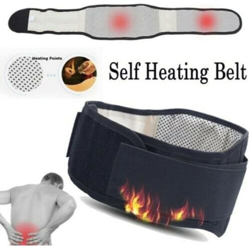 Hot Unisex Women Lumbar Lower Waist Double Adjustable Pain Relief Shaper Men Posture Corrector Magnetic Back Support Brace Belt