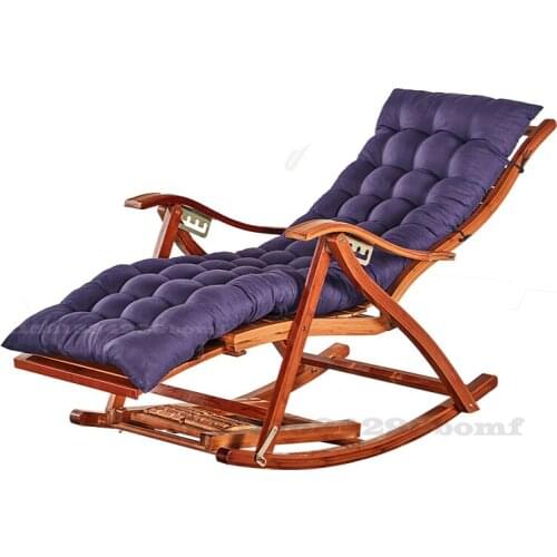 Recliner Rocking Chair Adult Folding Lunch Break Easy Chair Summer Nap Bed Home Balcony Casual Old Lazy Bamboo Chair
