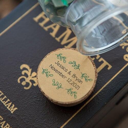 #1NP-40mm diameter round sticker, kraft paper, Wedding label stickers,Bottle label, candy bag, wedding invitation, postage free