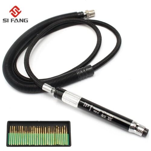 3mm or 2.38m Mini Pneumatic Air Pencil Die Grinder Kit Grinding Compressor Tool Micro Grinder Polish Engraving Tool Dremel Tool