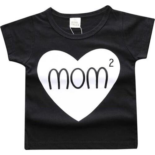2020 Fashion Kids Heart shape T-shirt boys girls t-shirt Tees short sleeve shirt Summer Tops Cotton Boy Clothes XC-006