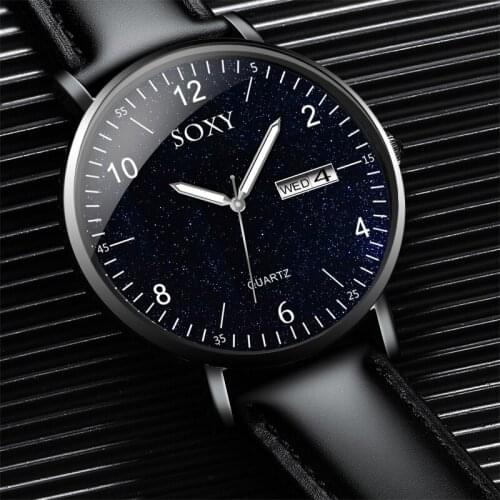 Fashion Mens Watches Top Brand Luxury Quartz Watch Men Casual Slim Sports Watch Relogio Masculino Complete Calendar D8