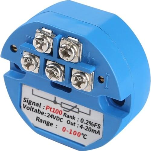 RTD pt100 temperature transmitter sensor module Thermal resistance 4-20mA -50-50 -50-100 -50-150 100 200 300 400degree 0-5V 10V
