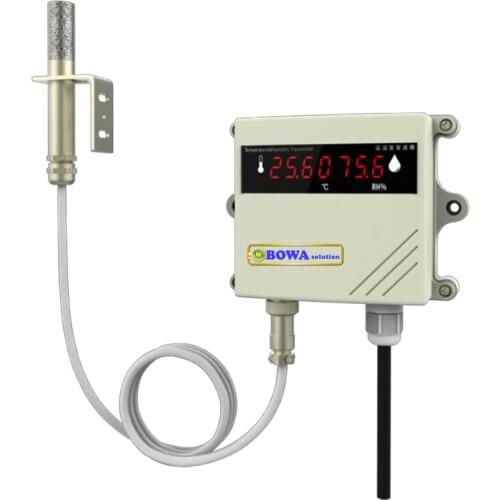 Temperature and humidity transmitters invert analog signal into electric signal to variable speed compressor or fan motor in AC