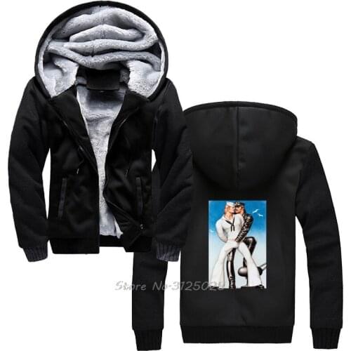 Hoodie Lgbt Gay Schwul Tom Of Finland Sailor Matrose Cops King Unisex Men Winter Warm Thick Sweatshirt Hoody Streetwear Hoodies
