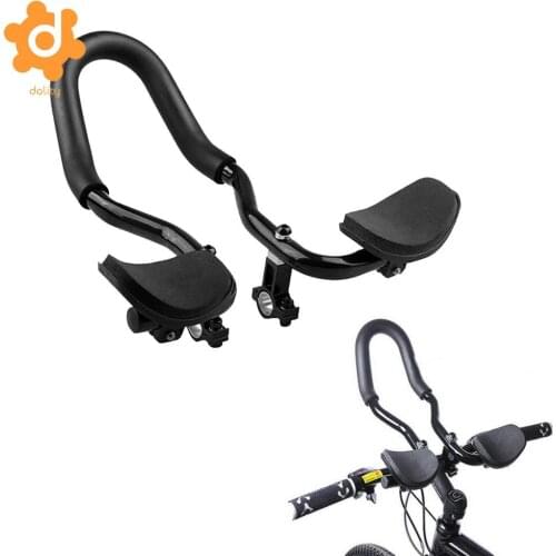 Aluminium Alloy Bicycle MTB Alloy Triathlon Aero Rest Handle Bar Handlebar Clip On Tri Bars Bicycle Component Parts Accessories