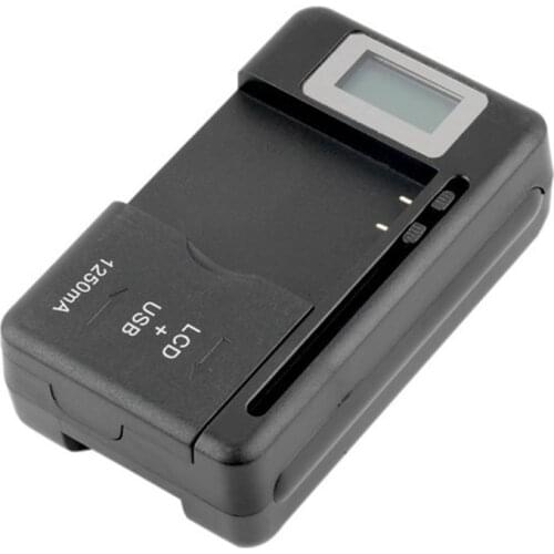 Universal Mobile Battery US / EU Charger adapter with LCD Indicator Screen For Cell Phones USB Port