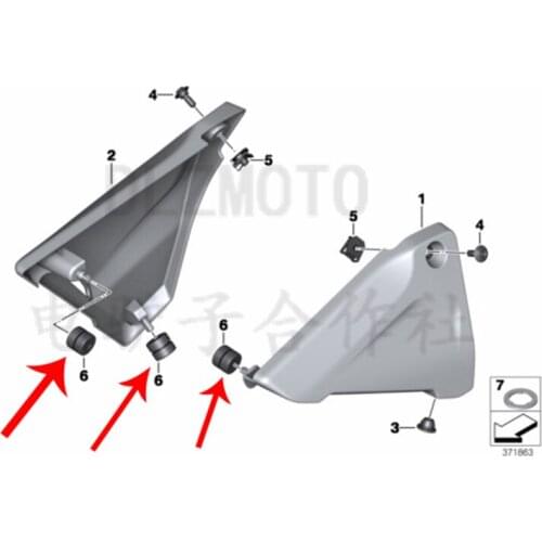 Make for BMWOriginal Factory Battery Cover Fender Fixed Rubber Ring Fixed Rubber Gasket Battery Box Damping Rubber