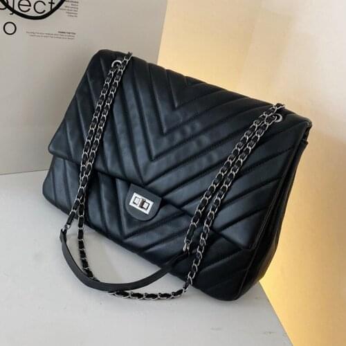 Lingge Chain Bag 2021new Autumn Fashion Lady Shopping Bag High-end Western Style One-shoulder Messenger Bag All-match Female Bag