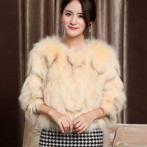 Women Warm Real Fox Fur Coat Short Slim Winter Genuine Fur Jacket Fashion Outwear Luxury Natural Fox Fur Coat for Girls A084