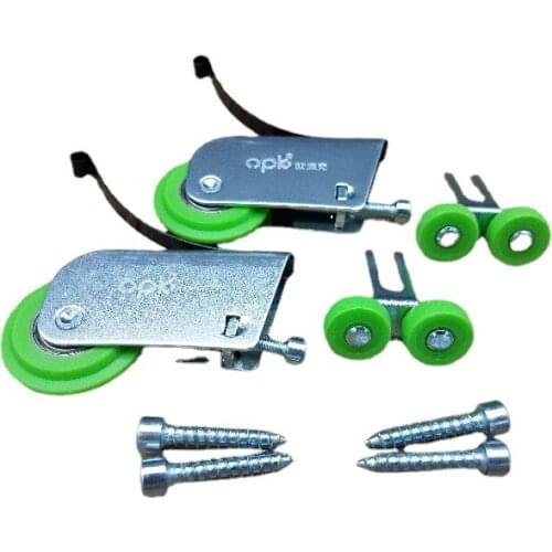 1sets Sliding door wheel wardrobe door wheel mute closet door pulley glass partition door wheel Convex pulley