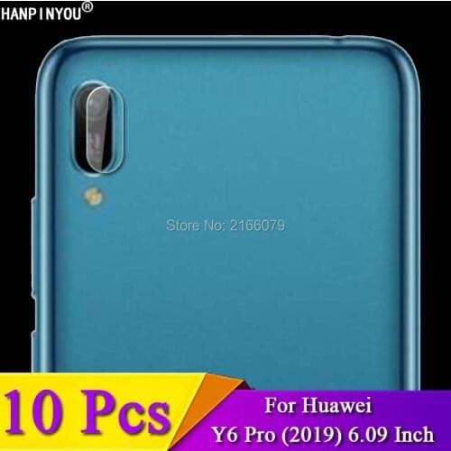 10 Pcs/Lot For Huawei Y6 Pro (2019) 6.09" Clear Rear Camera Lens Protective Protector Cover Soft Tempered Glass Film Guard