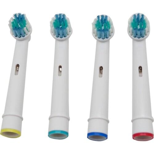 4pcs/set Adults Electric Toothbrush Heads for Braun Replacement Oral Cleaning Plaque Removal Brush Heads Replace