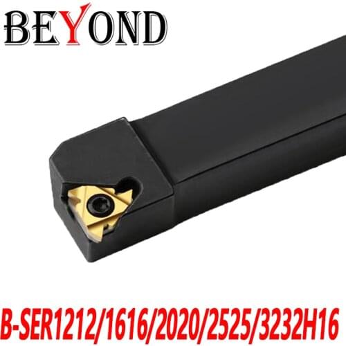 BEYOND 100% Original B-SER1212H16 B-SER1616H16 B-SER2020K16 B-SER2525M16 32MM Grooving Tool Holder 16MM CNC Turning Tool Holder
