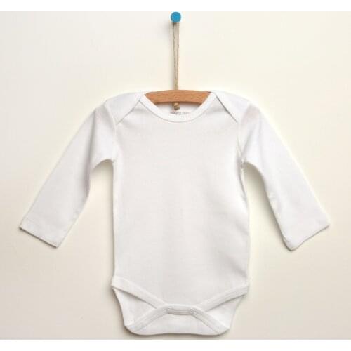 Bodysuit Long Sleeve Baby Boy Girl Clothing White Newborn 3 6 9 12 24 36 Months Knitted Cotton T-Shirt Basic Snap Clothes Body