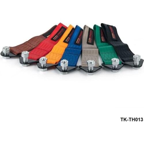 TOW ROPE HIGH STRENGTH RACING GREEN TOW STRAP FOR FRONT/REAR BUMPER HOOK TRUCK/SUV TK-TH013-AF