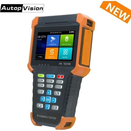 DHL Free X4 New H.265 4K IP Camera tester 8MP TVI CVI 5MP AHD SDI Analog 6 in 1 CCTV Tester with Cable tracer,Multimeter, RJ45