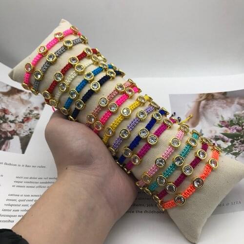 BLUESTAR 2021 MIYUKI Bead Bracelets Fashion Femme Bracelet Hanmade Rope Woven Crystal Bead Armband